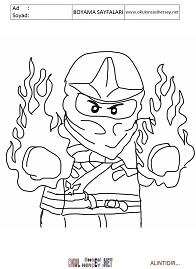 lego-ninja boyama sayfaları